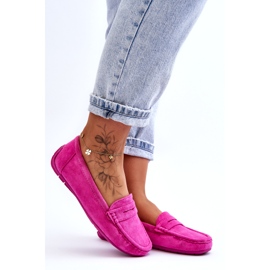 Confly Mocasini din piele ecologică pentru damă, roz 3 Confly Mocasini din piele ecologică pentru damă, roz 3