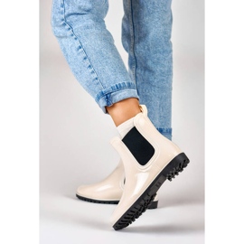 Cizme Chelsea dama, bej, DC21BE 2 Cizme Chelsea dama, bej, DC21BE 2