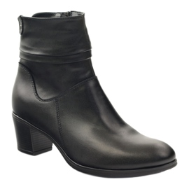 Gregors Cizme de piele pentru femei izolate cu fleece 614 negru 1