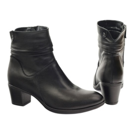 Gregors Cizme de piele pentru femei izolate cu fleece 614 negru 3
