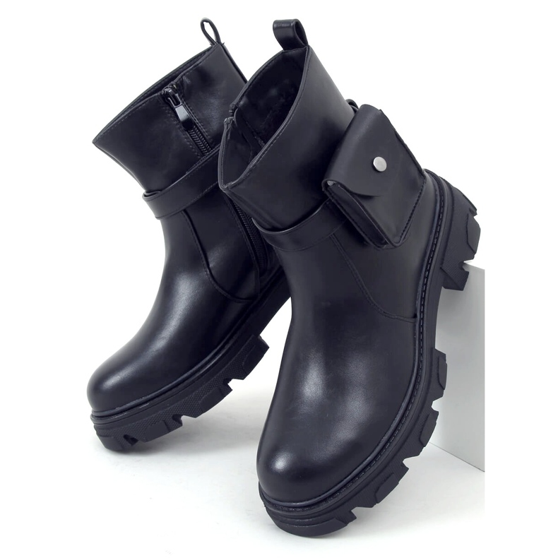 Botine Martel Black cu husă detașabilă negru 1