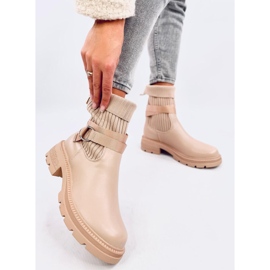 Botine elastice Shaffer Khaki bej 3