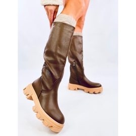 Cizme groase Hewes Army Green verde 2
