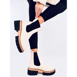 Cizme Chelsea dama Bella Beige bej 1