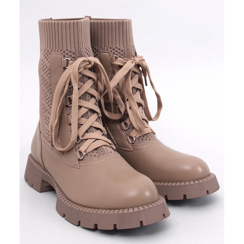 Botine cu pulover Tierr Khaki maro 1