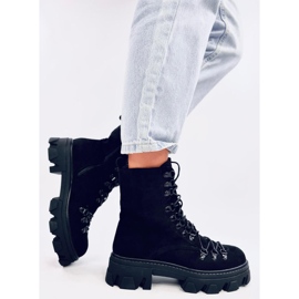 Cizme de lucru Conor Black cu șireturi negru 1