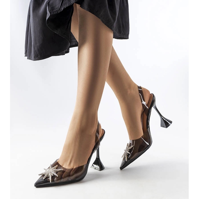 Pompe Huette negre transparente negru 1