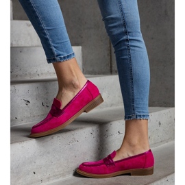 Mocasini roz din catifea cu inserții strălucitoare de la Leonolena 1 Mocasini roz din catifea cu inserții strălucitoare de la Leonolena 1