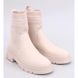 Botine cu partea superioară flexibilă Demus Beige bej 1