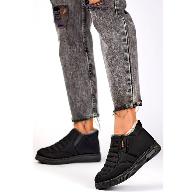 Cizme de zapada dama joase, izolate, negre 7792B negru 2