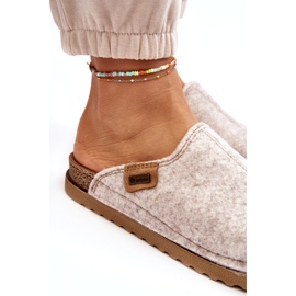 Pantofi de acasă pentru femei Papuci Inblu DJ000010 Bej deschis 1