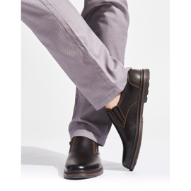 Pantofi de bărbați maro închis 1