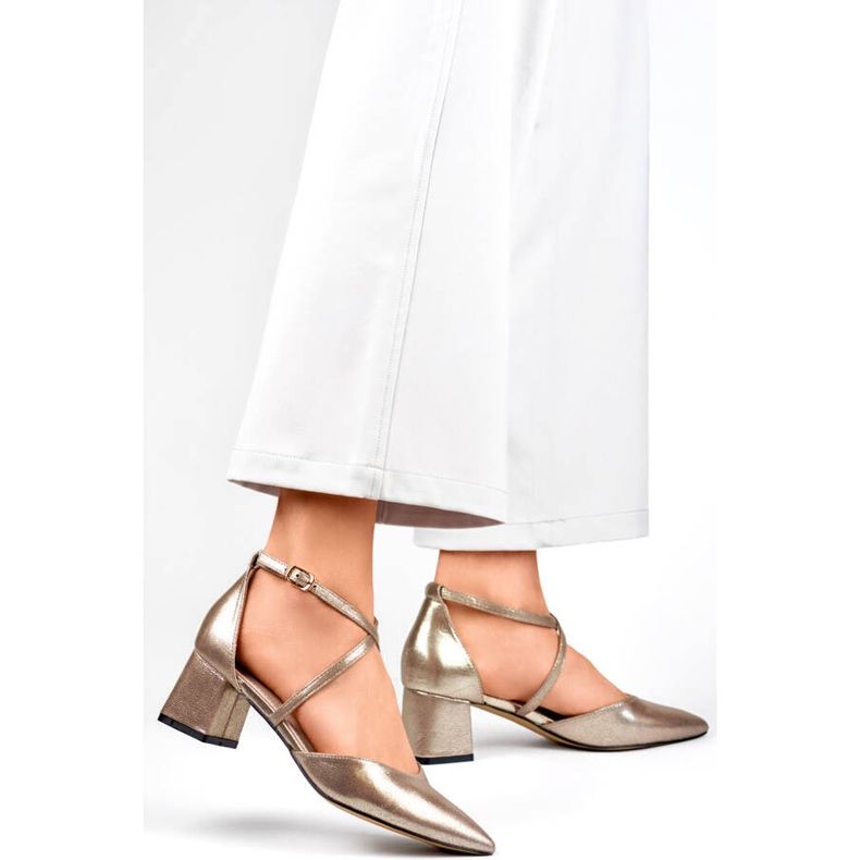 Pompe de damă cu bretele argintii GD-FL1150T 2