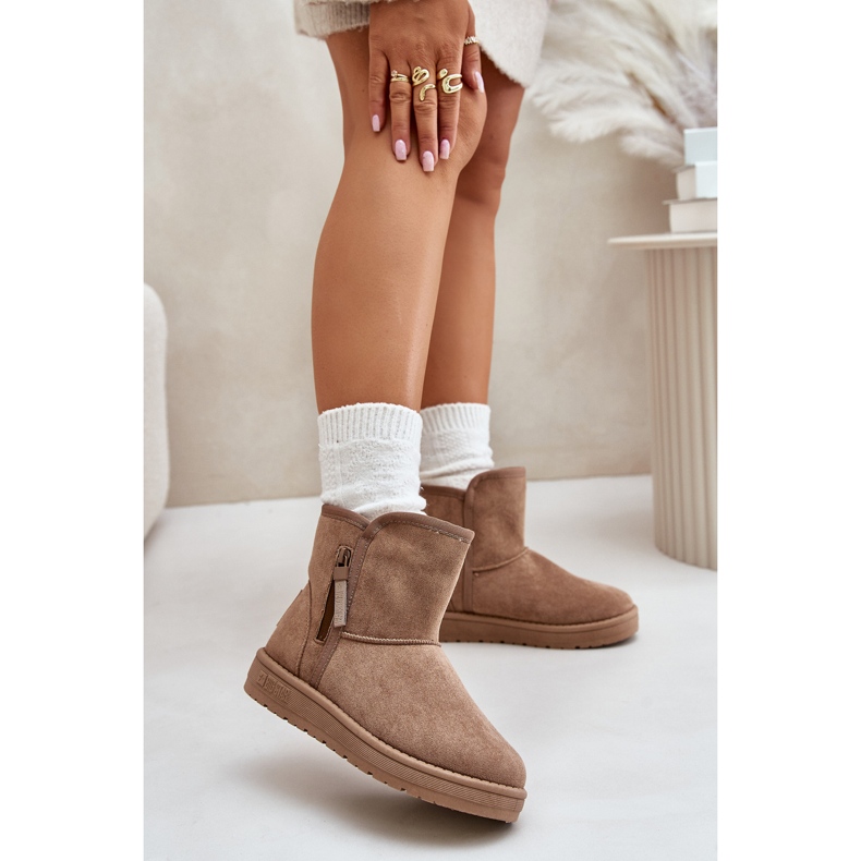 Cizme de zăpadă pentru damă Big Star OO274A165 Bej 2