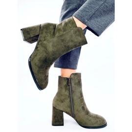 Botine netede cu toc înalt Weish DK.GREEN verde 5