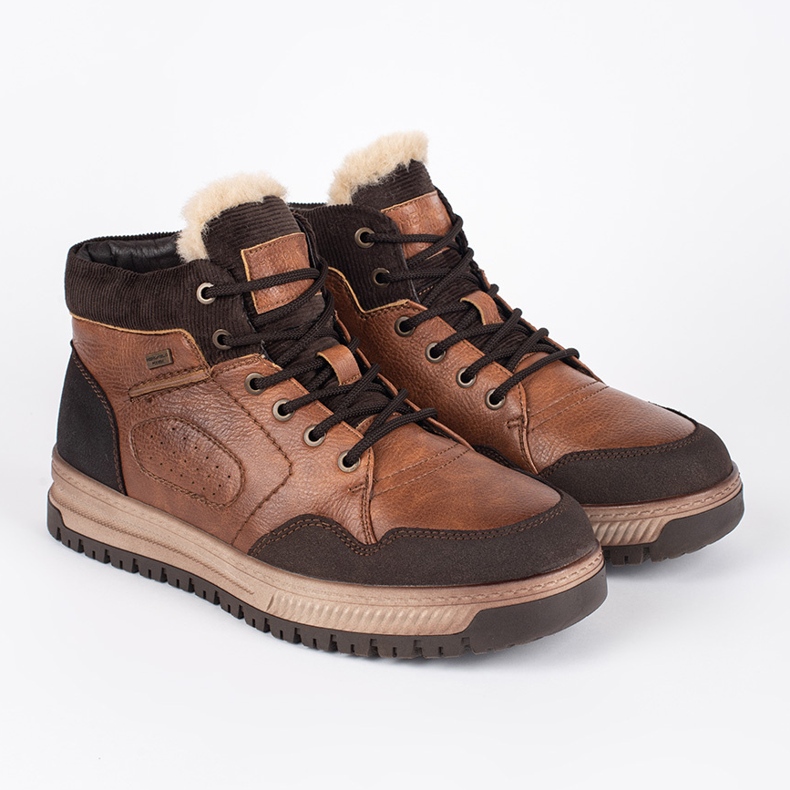 Cizme de iarnă înalte izolate pentru bărbați negru 1