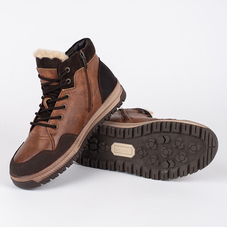 Cizme de iarnă înalte izolate pentru bărbați negru 2