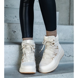 Botine bej deschis cu talpa mai groasa, Rosemarie 1 Botine bej deschis cu talpa mai groasa, Rosemarie 1