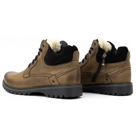 KOMODO Cizme de iarna piele barbati 885 olive verde 3 KOMODO Cizme de iarna piele barbati 885 olive verde 3
