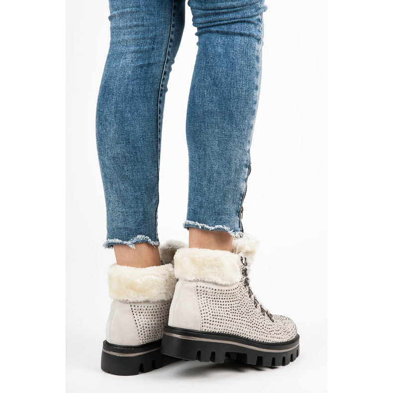 Kylie Cizme elegante cu protector maro 2