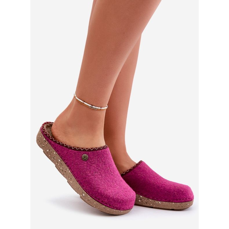 Pantofi de casa Papuci dama Inblu ED000018 Fuchsia roz 1