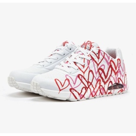 Pantofi Skechers X Jgoldcrown Uno-Spread The Love W 155507-WRPK alb 1