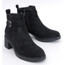Duncans Botine negre cu toc mic negru 1