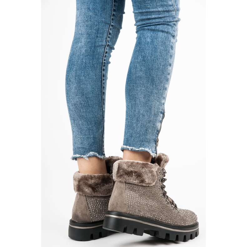 Kylie Cizme elegante cu protector maro 1 Kylie Cizme elegante cu protector maro 1