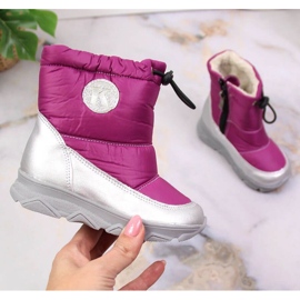 Cizme izolate pentru zapada Kornecki Jr KOR6896A fucsia roz 1
