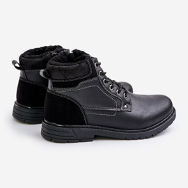 Trappers izolați pentru bărbați din piele ecologică, Venredia neagră negru 1