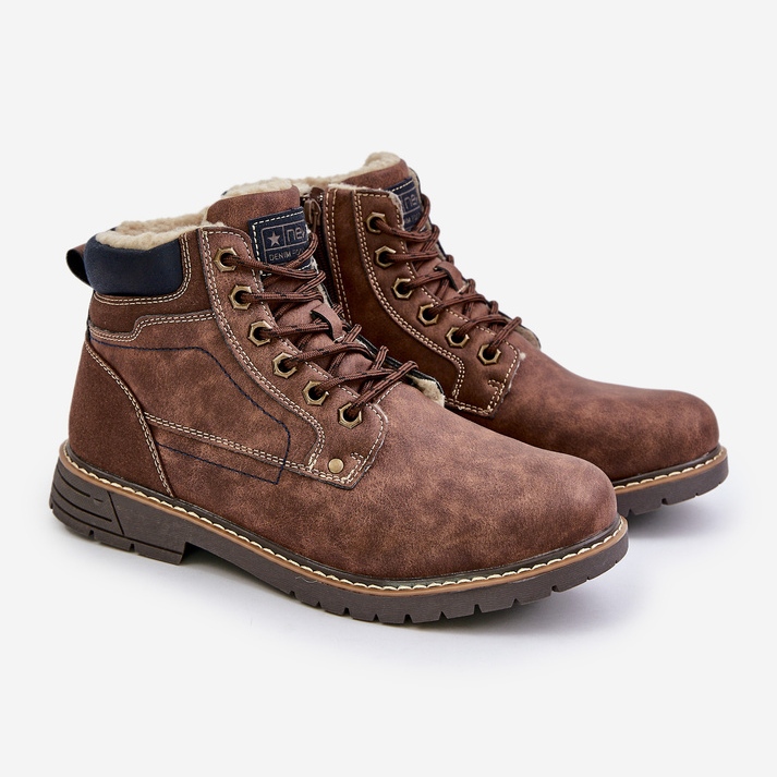 Trappers izolați pentru bărbați din piele ecologică, Venredia maro 1 Trappers izolați pentru bărbați din piele ecologică, Venredia maro 1