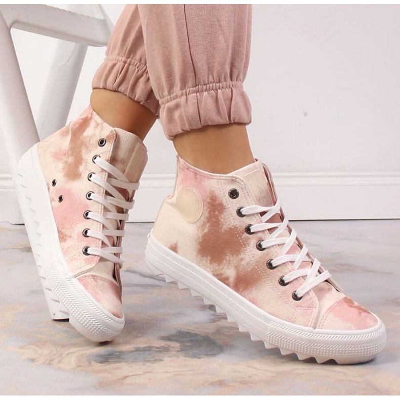 Big Star LL274048 INT1821 pantofi și adidași înalți bej 1