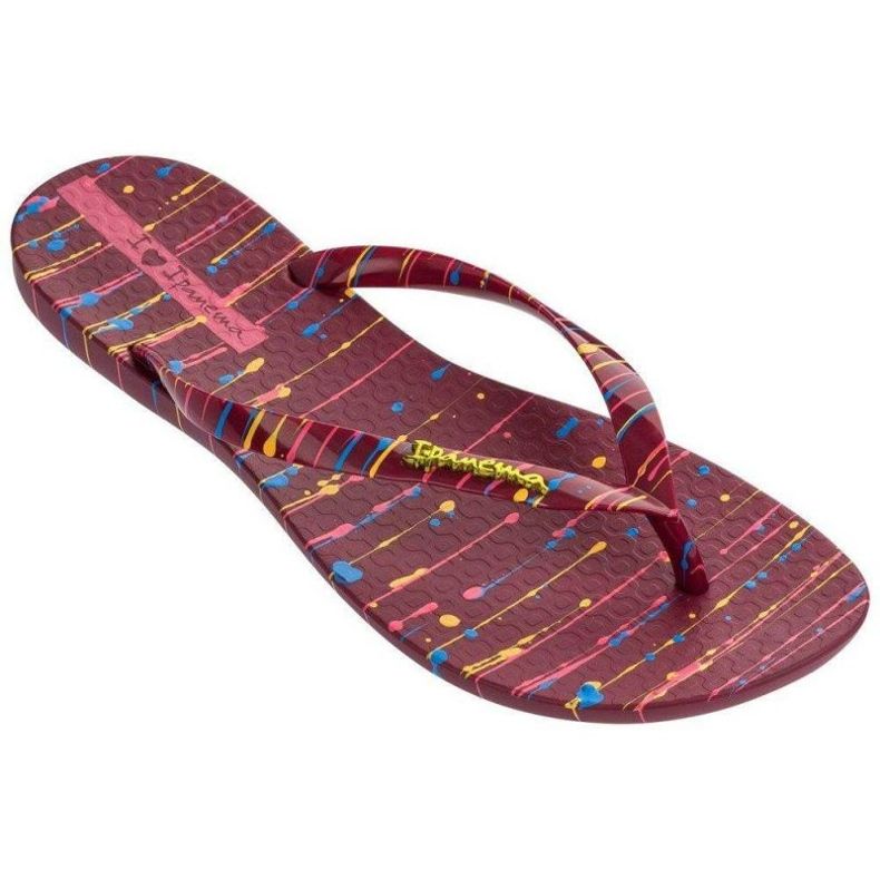 Ipanema Wave Art Fem Flip Flops W 26287-20868 roșu 1