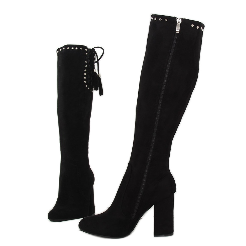 Tocuri înalte clasice negre negru 2