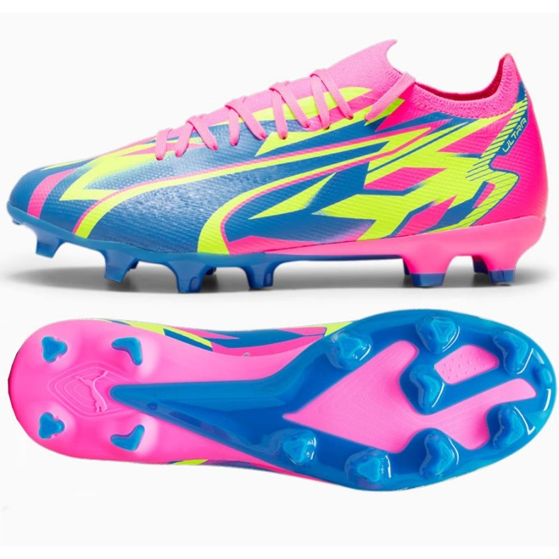 Pantofi Puma Ultra Match Energy Luminous FG/MG M 107543 01 albastru 1