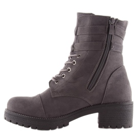 Cizme gri Workery Suede gri TS10 Gri 1