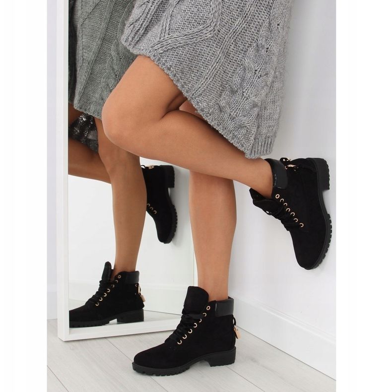 Cizme negre din lemn pentru femei AT-0623-L Negre negru 1 Cizme negre din lemn pentru femei AT-0623-L Negre negru 1