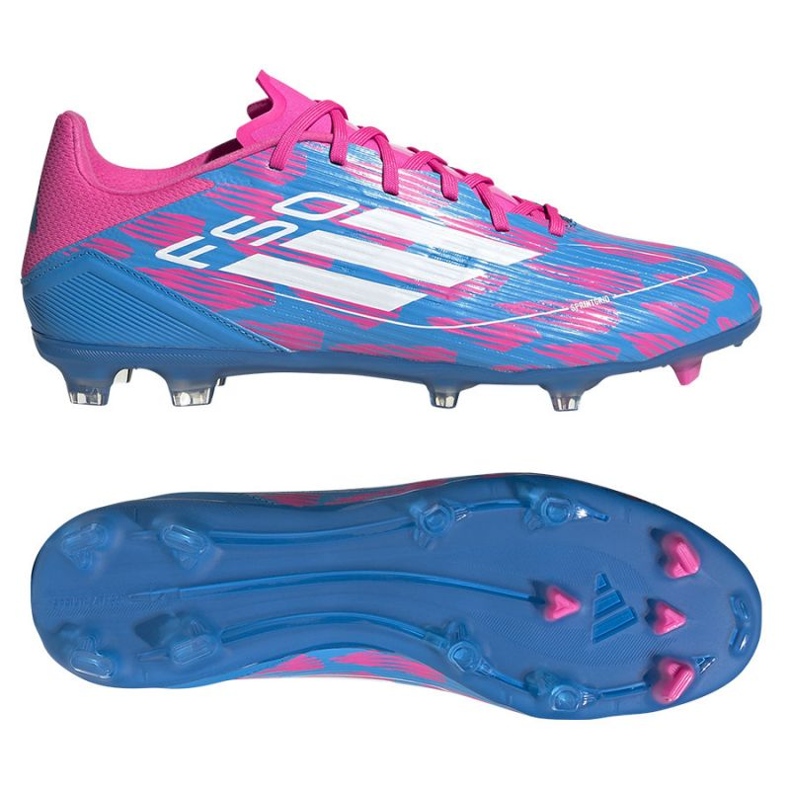 Pantofi Adidas F50 League FG/MG IE0603 albastru 2