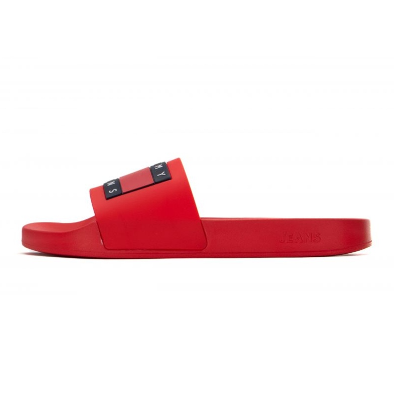 Slapi Tommy Hilfiger Pool Slide Ess EM0EM01191 Xnl roșu 1