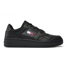 Pantofi Tommy Hilfiger Retro Basket Ess EM0EM01395BDS negru 1