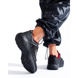 Pantofi de trekking pentru femei SOFTSHELL Outdoor DK 1096 negru 2 Pantofi de trekking pentru femei SOFTSHELL Outdoor DK 1096 negru 2