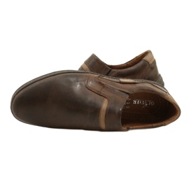 Olivier Mocasini barbatesti din piele 520MP, maro inchis 9