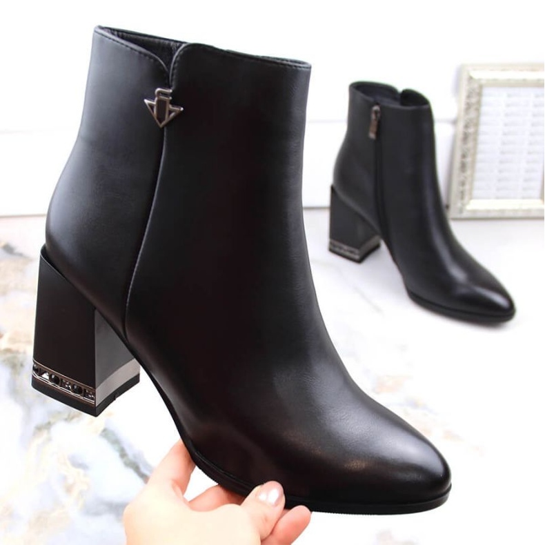 Filippo Botine izolate cu zirconiu Fillippo W PAW491, negru 2