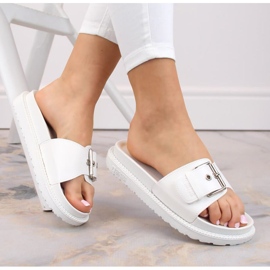 Flip-flops Big Star W cu platformă JJ274A309 INT1681C alb 1