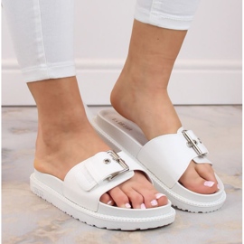 Flip-flops Big Star W cu platformă JJ274A309 INT1681C alb 2