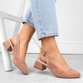 Sandale din piele intoarsa Jezzi W JEZ403C roz 2