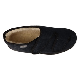 Pantofi dama Dr.ORTO Befado izolati cu lana pu 986D013 neagra albastru 2