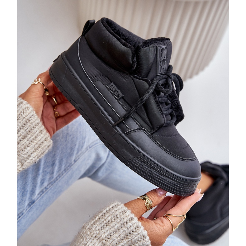 Pantofi izolați pentru damă Big Star OO274A530 Negri negru 3