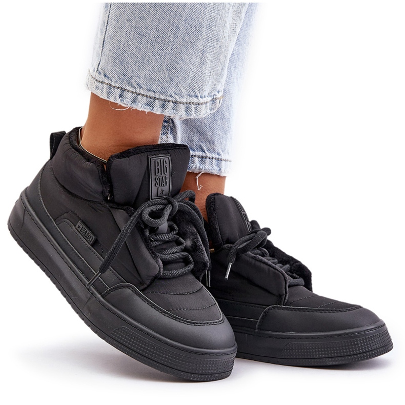 Pantofi izolați pentru damă Big Star OO274A530 Negri negru 4