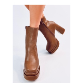 Cizme confortabile Charokee Khaki cu platformă maro 2